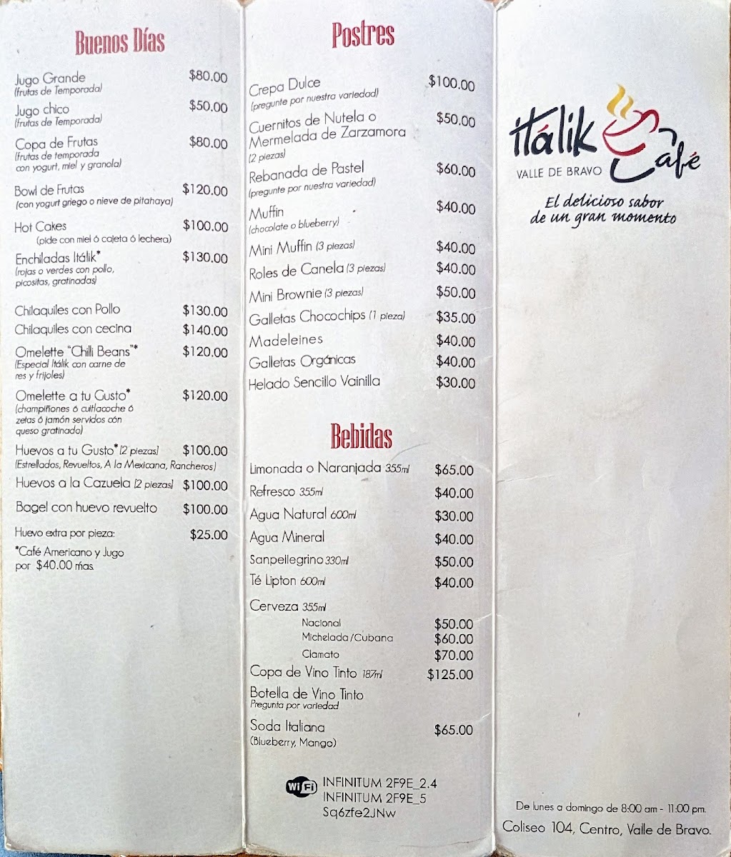 Italik Cafe Menu - Image 3